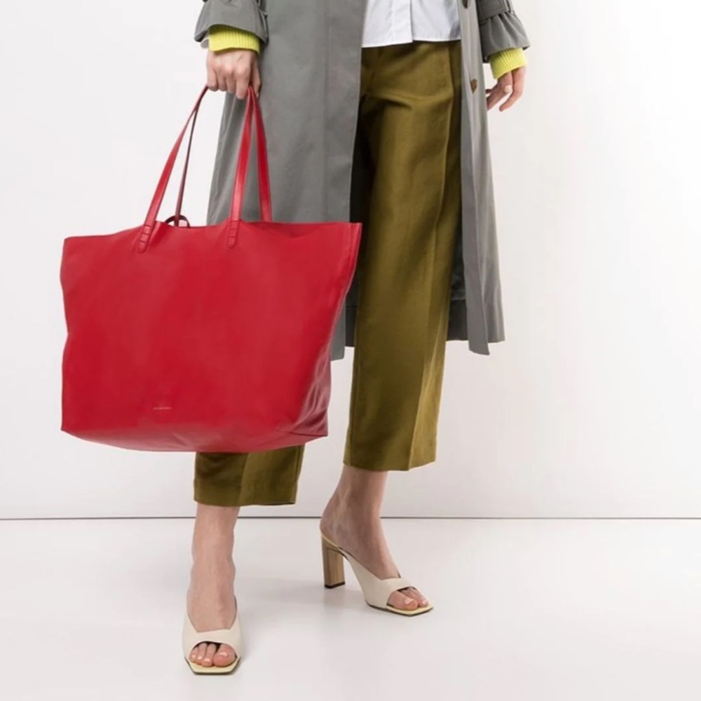 MANSUR GAVRIEL Red Oversized Tote Bag